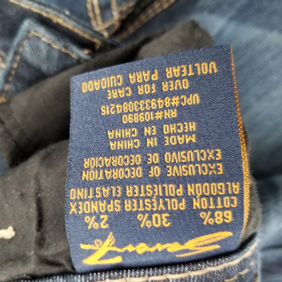 Seven 7 Womens Jeans Size 16 Bootcut Mid Rise Dark Wash Blue Denim Sz 16  34 x33 - Picture 5 of 5